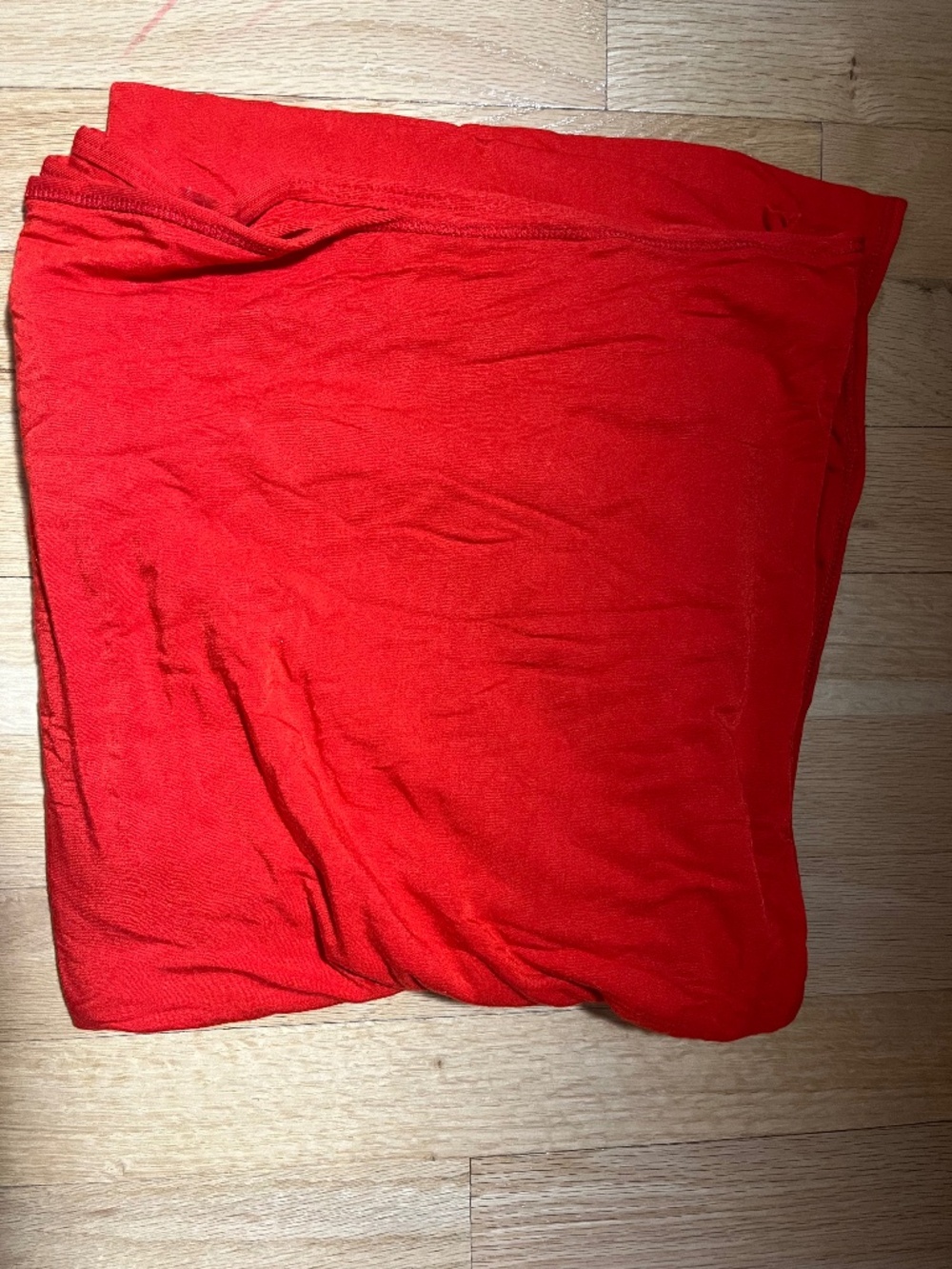 Lou Lou and Company Swaddle blanket in Red 50"x50"